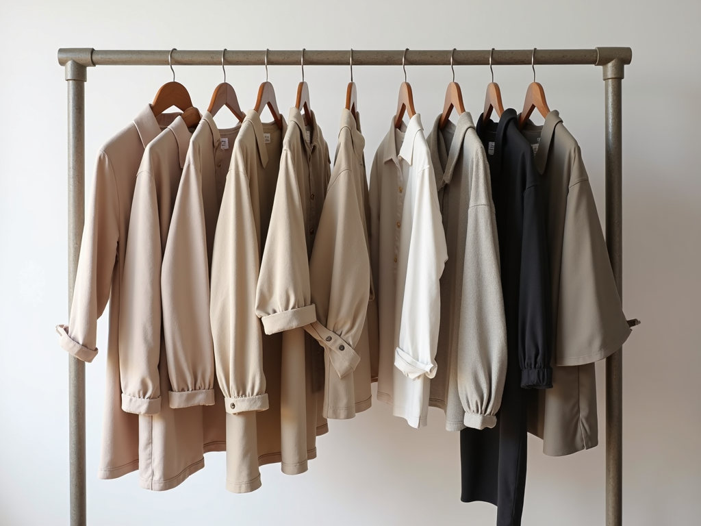 Eine Capsule Wardrobe mit zeitlosen Kleidungsstücken.
