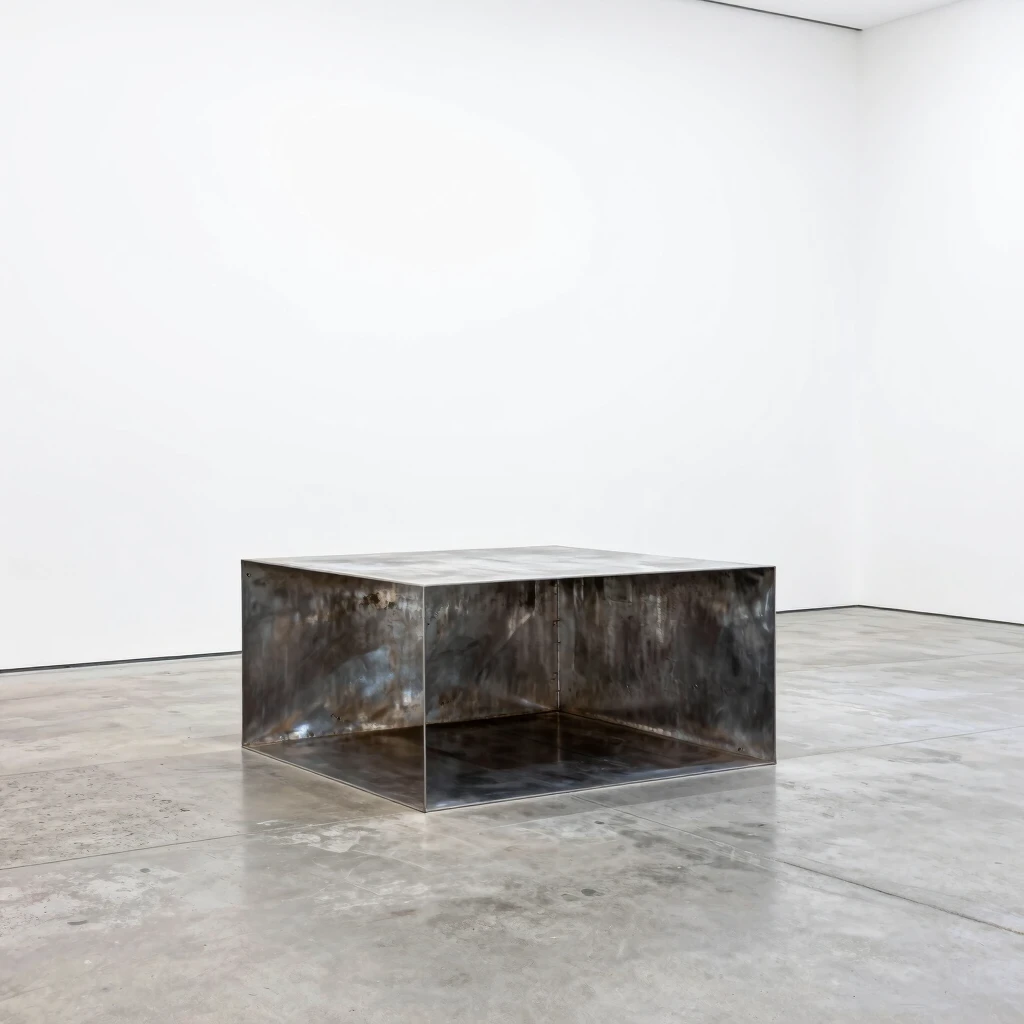 Minimalistische Skulptur von Donald Judd: Reine Formen in der Galerie