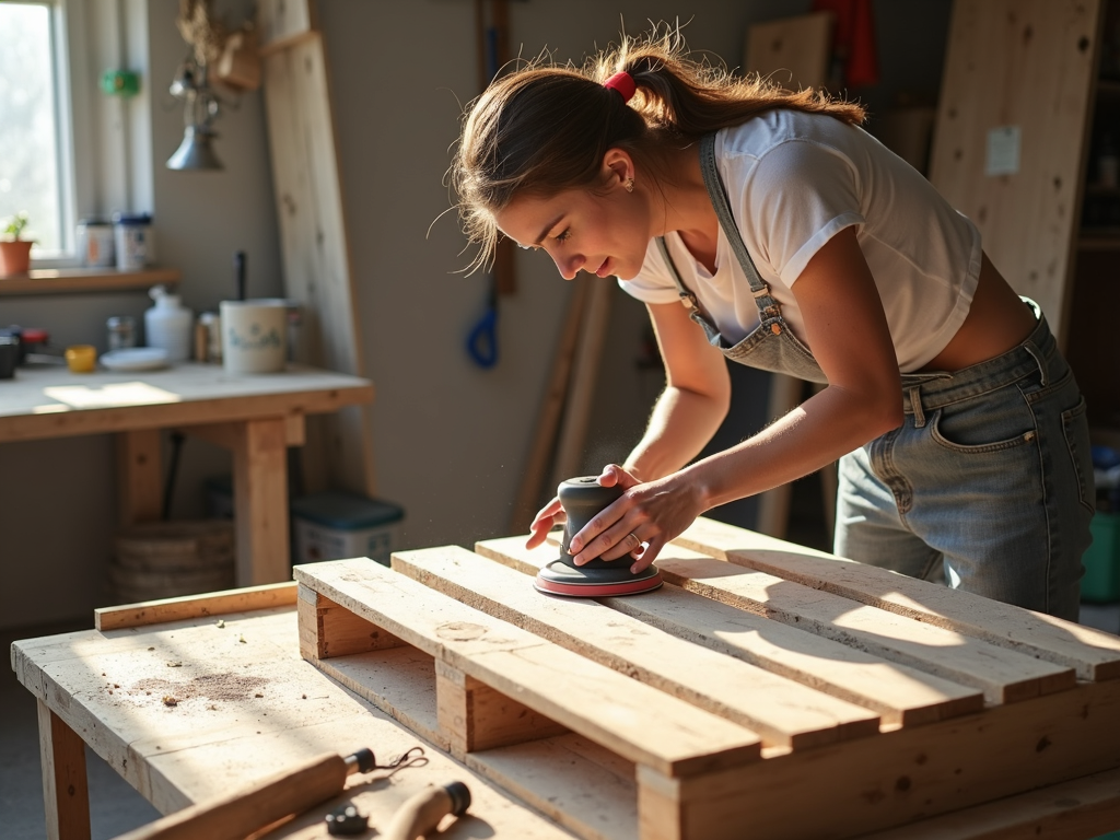 Ein DIY-Projekt in Arbeit – kreativ und nachhaltig.