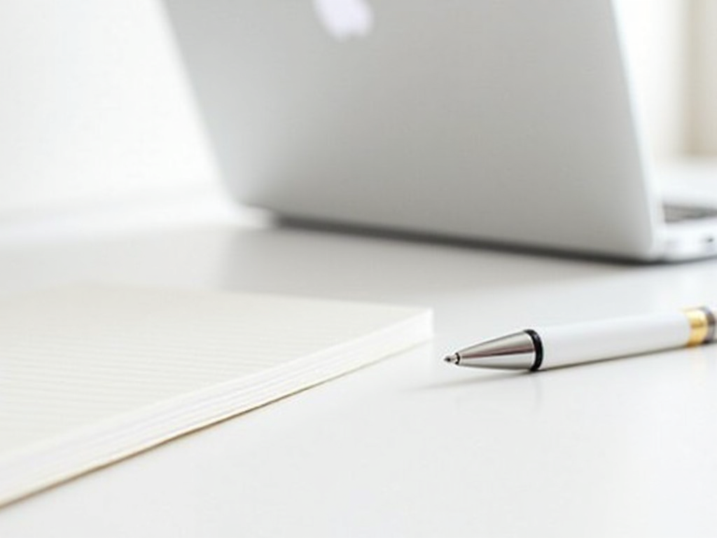 Minimalistischer Arbeitsplatz fördert Fokussierung.