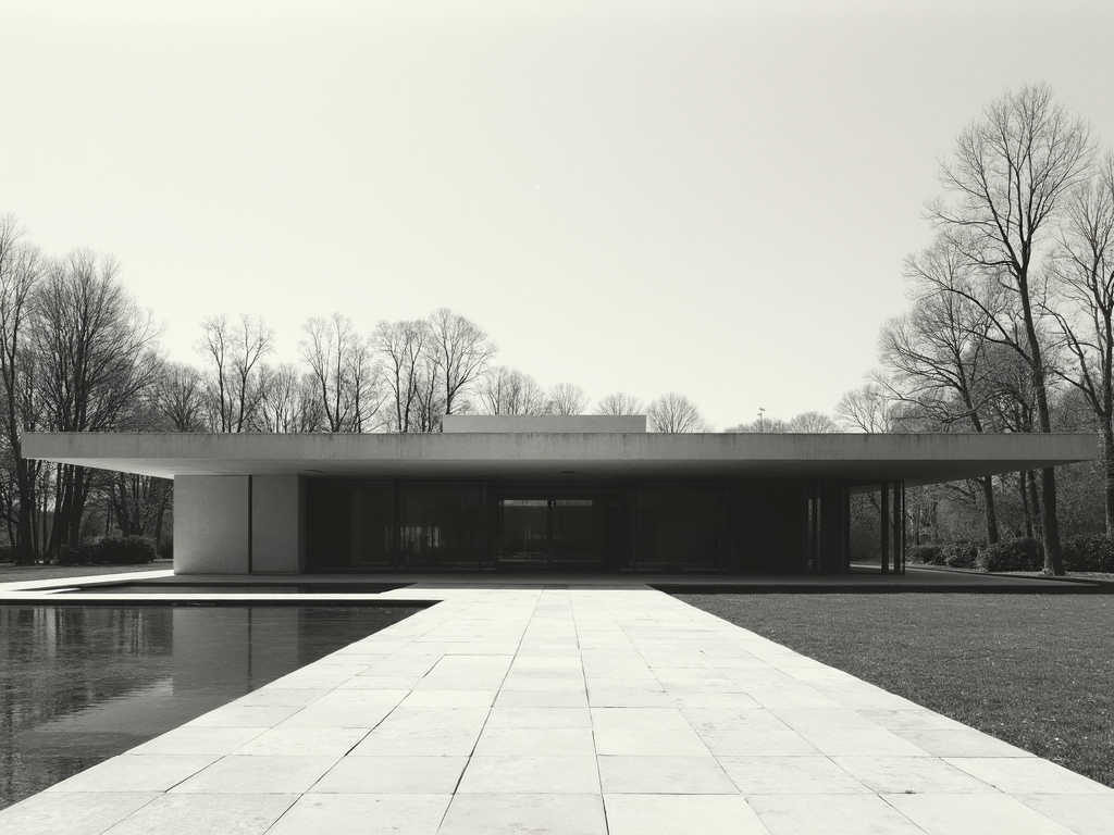 Der Barcelona-Pavillon von Ludwig Mies van der Rohe.