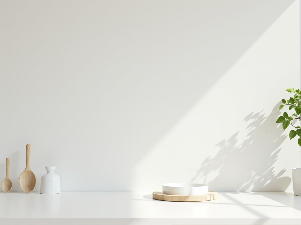 Eine minimalistische Küche, die Effizienz betont