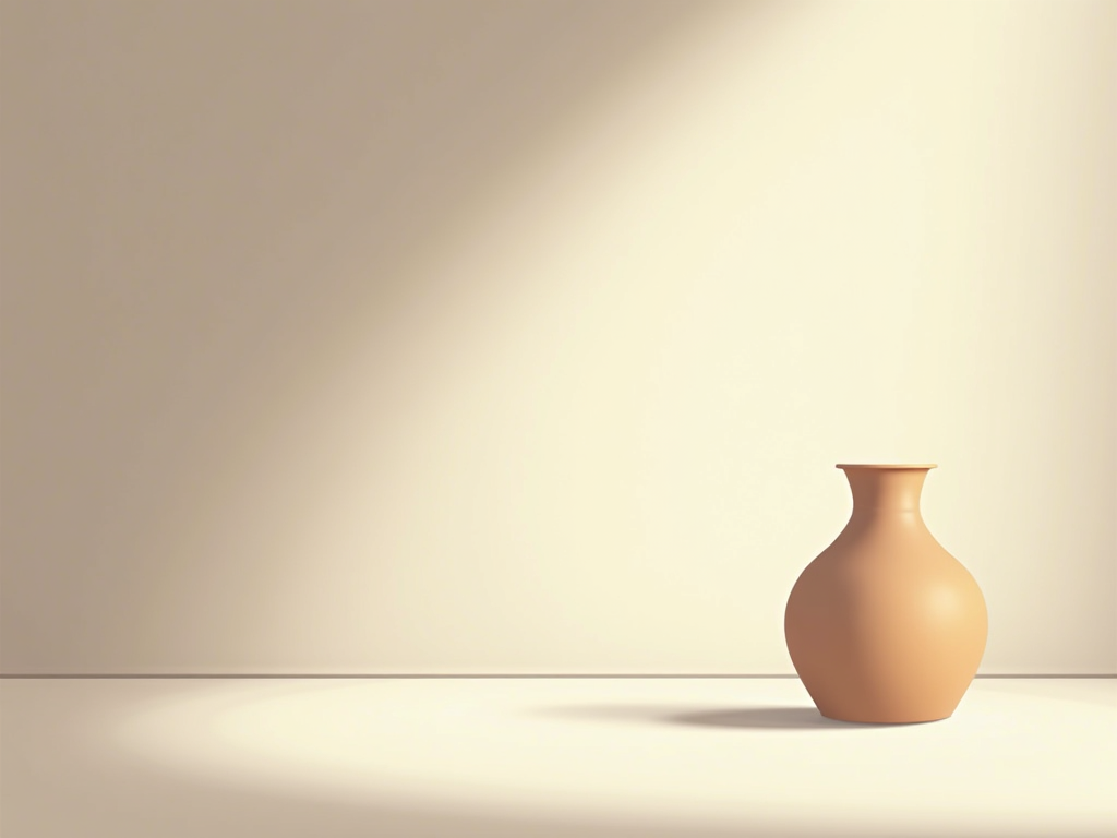 Künstlerische Nutzung von negativem Raum, hervorgehoben durch Licht und Schatten