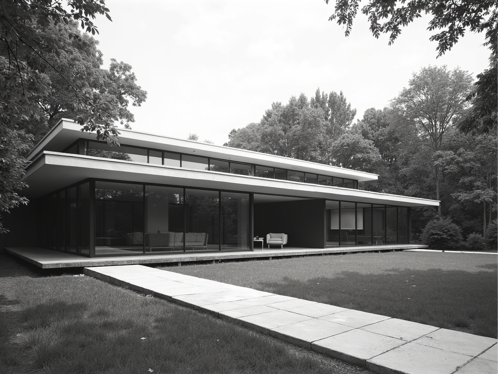 Farnsworth House von Ludwig Mies van der Rohe