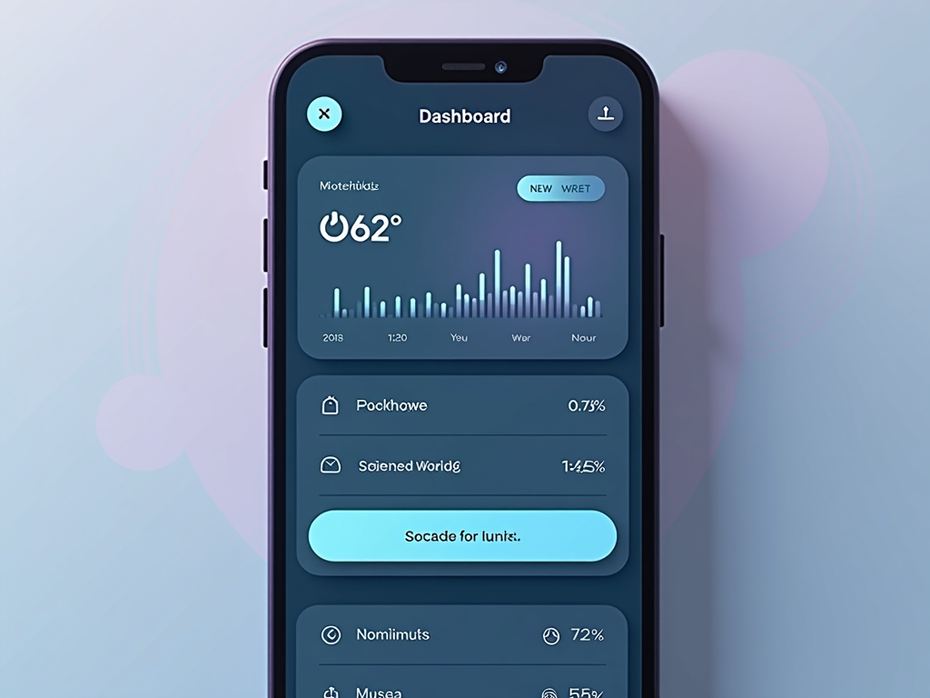 Benutzeroberfläche einer App für digitalen Minimalismus