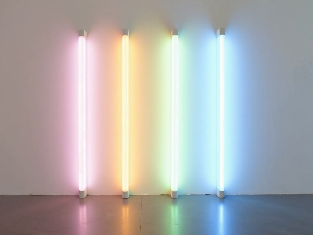 Lichtinstallation von Dan Flavin