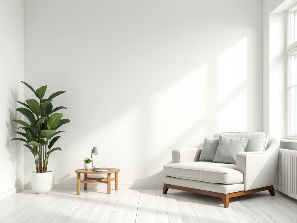 Minimalistisches Wohnzimmer