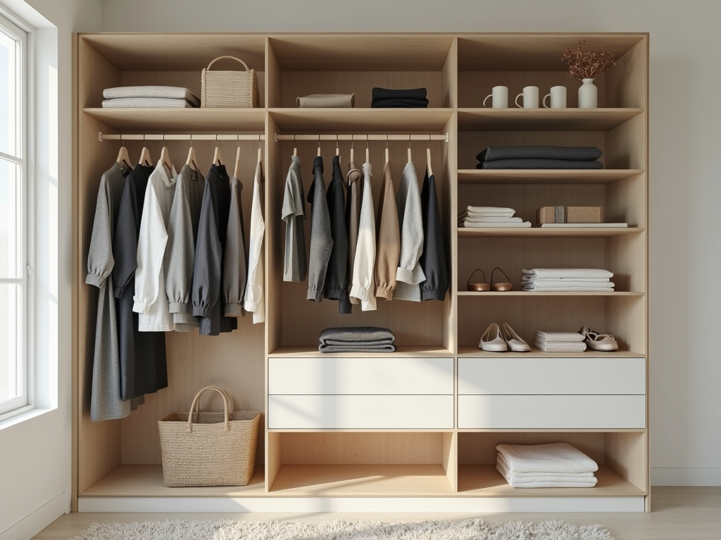 Minimalistischer Kleiderschrank