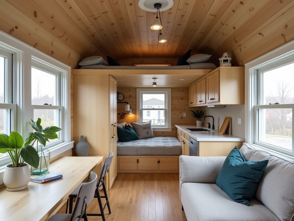 Innenansicht eines Tiny Houses