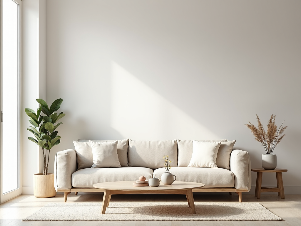 Minimalistisches Wohnzimmer