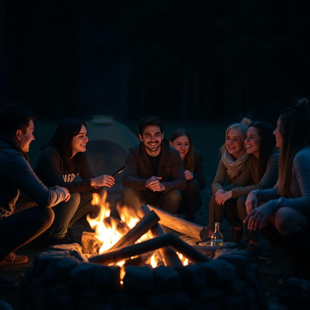A group of friends enjoying a simple, meaningful experience together.