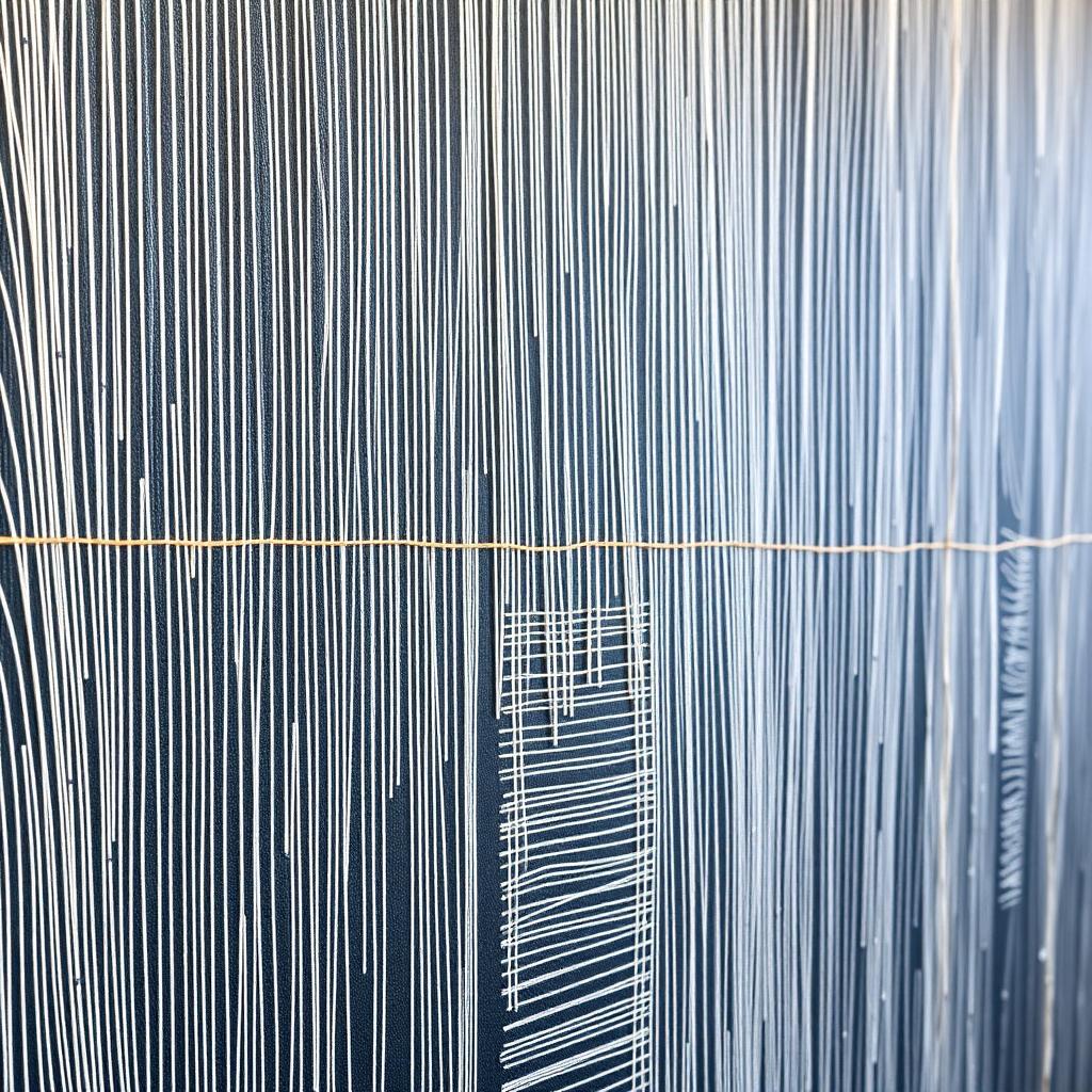 Detailansicht von Pinselstrichen