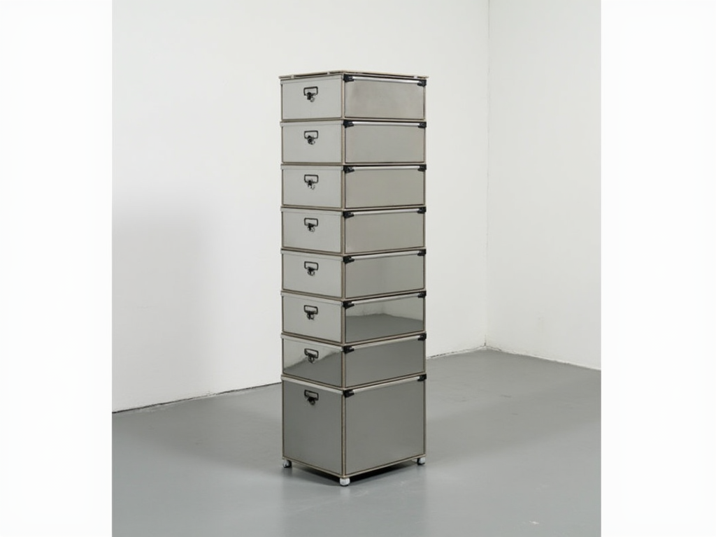 Donald Judds 'Stacks' - Minimalistische Metallboxen