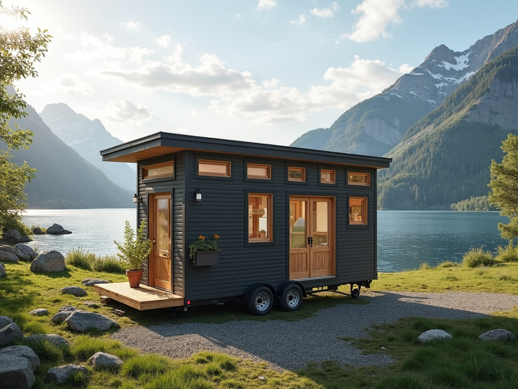 Mobiler Tiny House am See