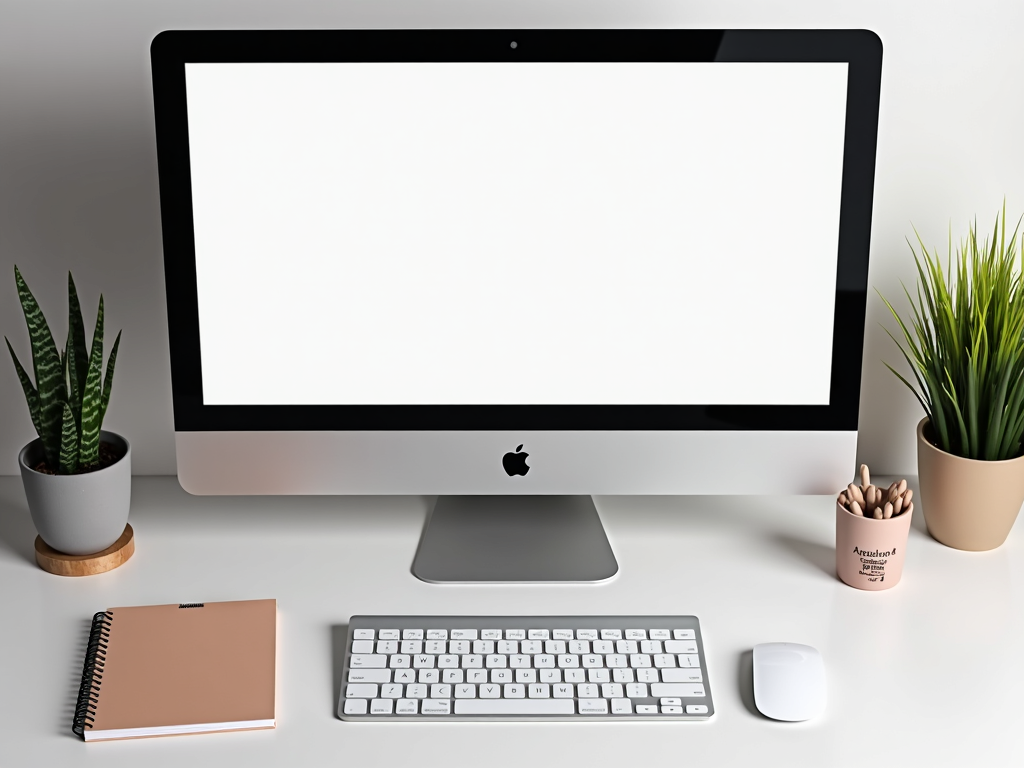 Ein minimalistischer digitaler Arbeitsplatz, der Konzentration fördert.