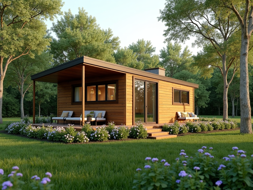 Ein Tiny House in der Natur