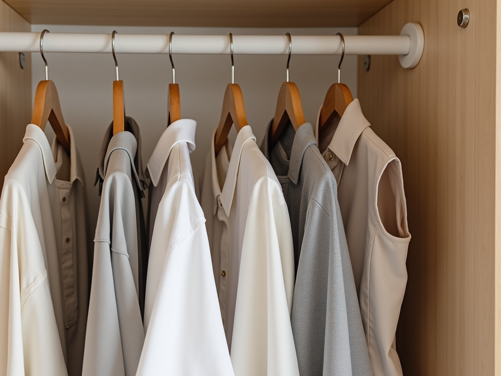 Minimalistische Garderobe mit wenigen Kleidungsstücken