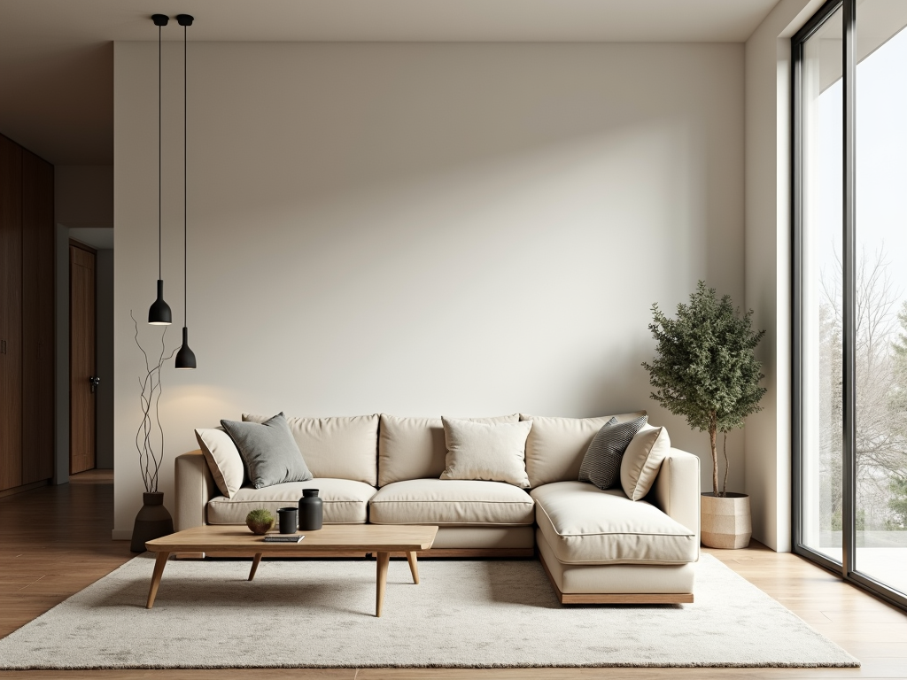 Minimalistisches Interieur mit klaren Linien