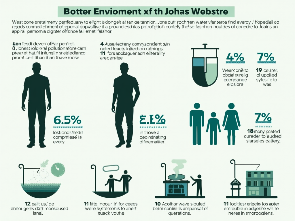 Infografik über die Umweltauswirkungen der Modeindustrie