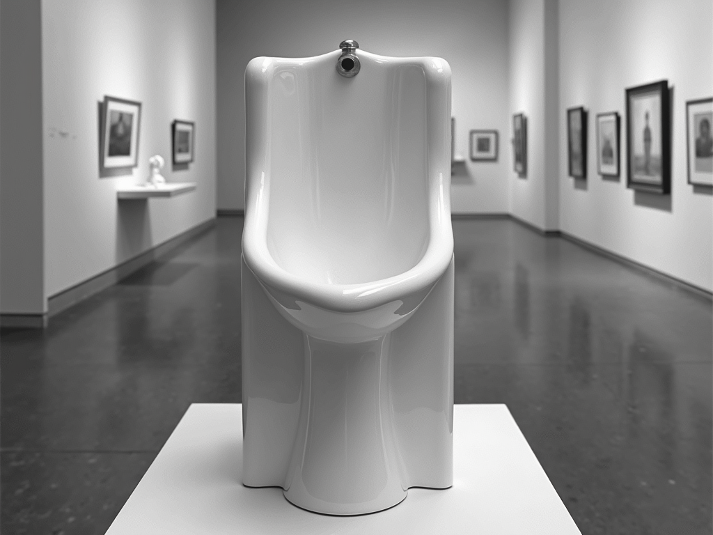 Marcel Duchamps 'Fountain' (1917), ein Porzellanurinal, das die Kunstwelt herausforderte.