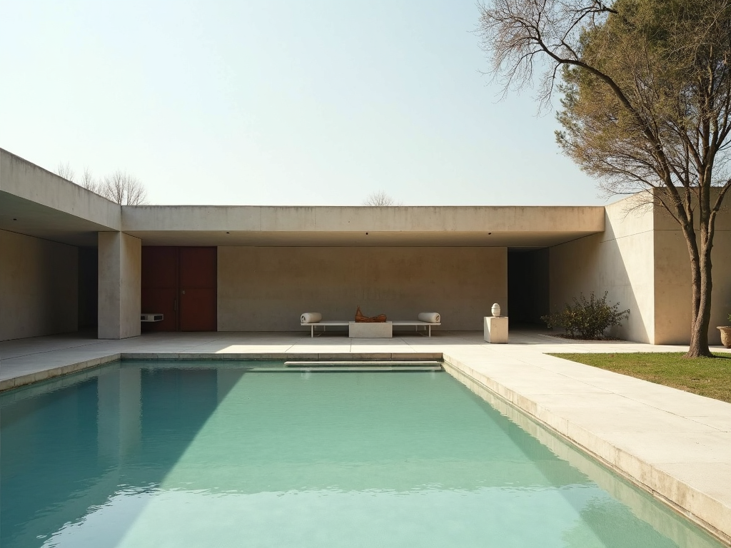 Der Barcelona-Pavillon von Ludwig Mies van der Rohe, ein Beispiel für minimalistische Architektur.