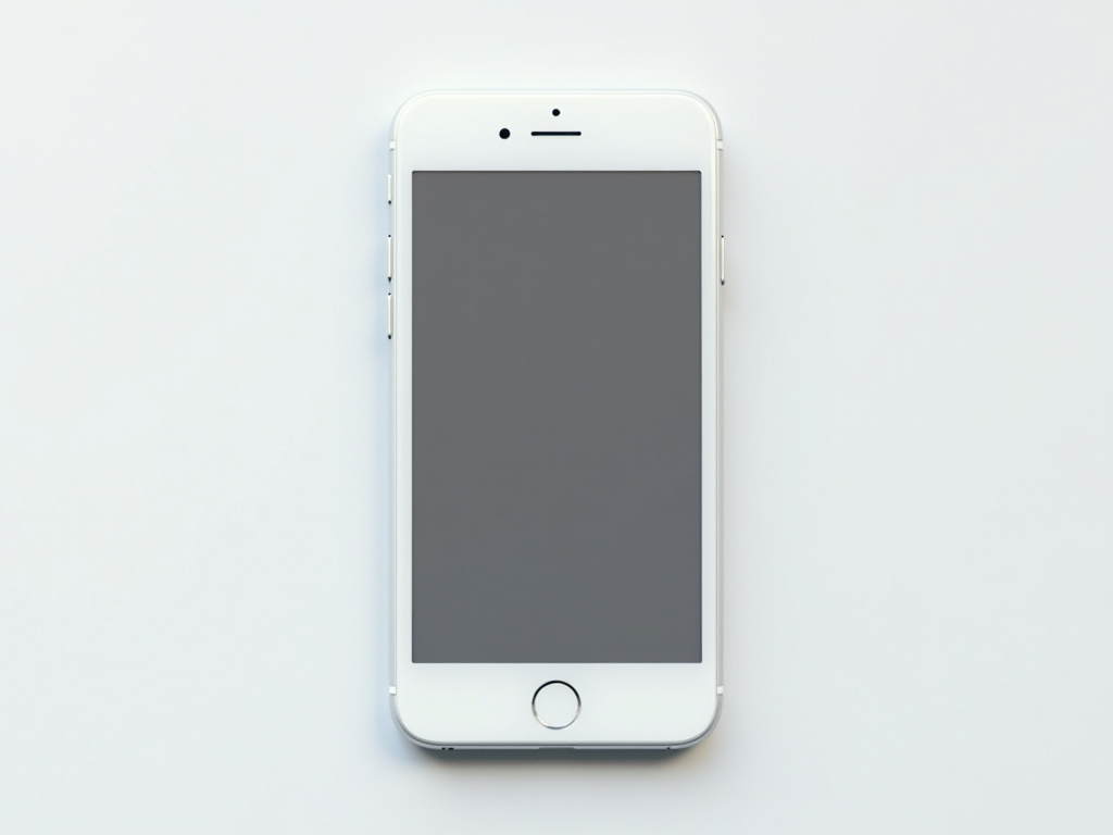 Ein Smartphone-Bildschirm mit wenigen essentiellen Apps vor einem schlichten Hintergrund