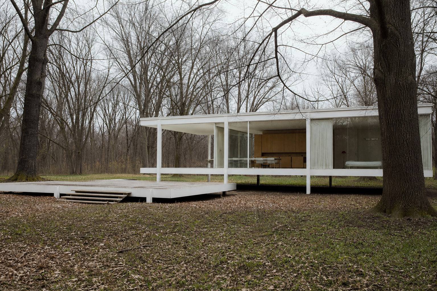 Das Farnsworth House – ikonisches Beispiel für minimalistischen Minimalismus in der Architektur