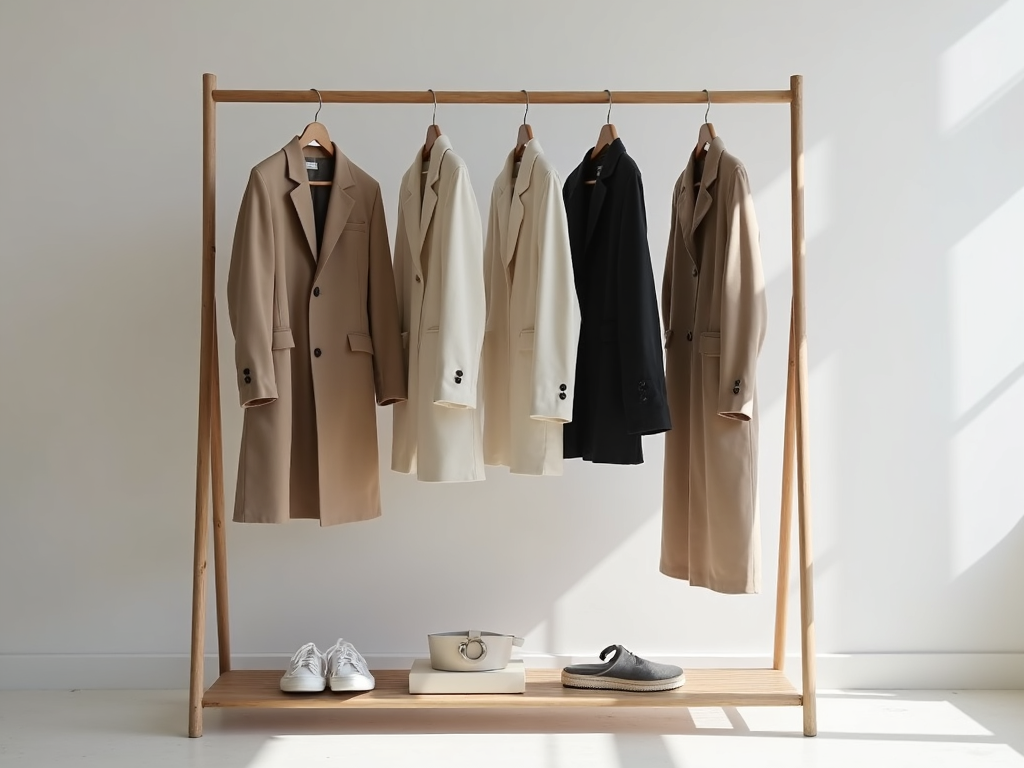 Minimalistische Garderobe mit wenigen hochwertigen Kleidungsstücken