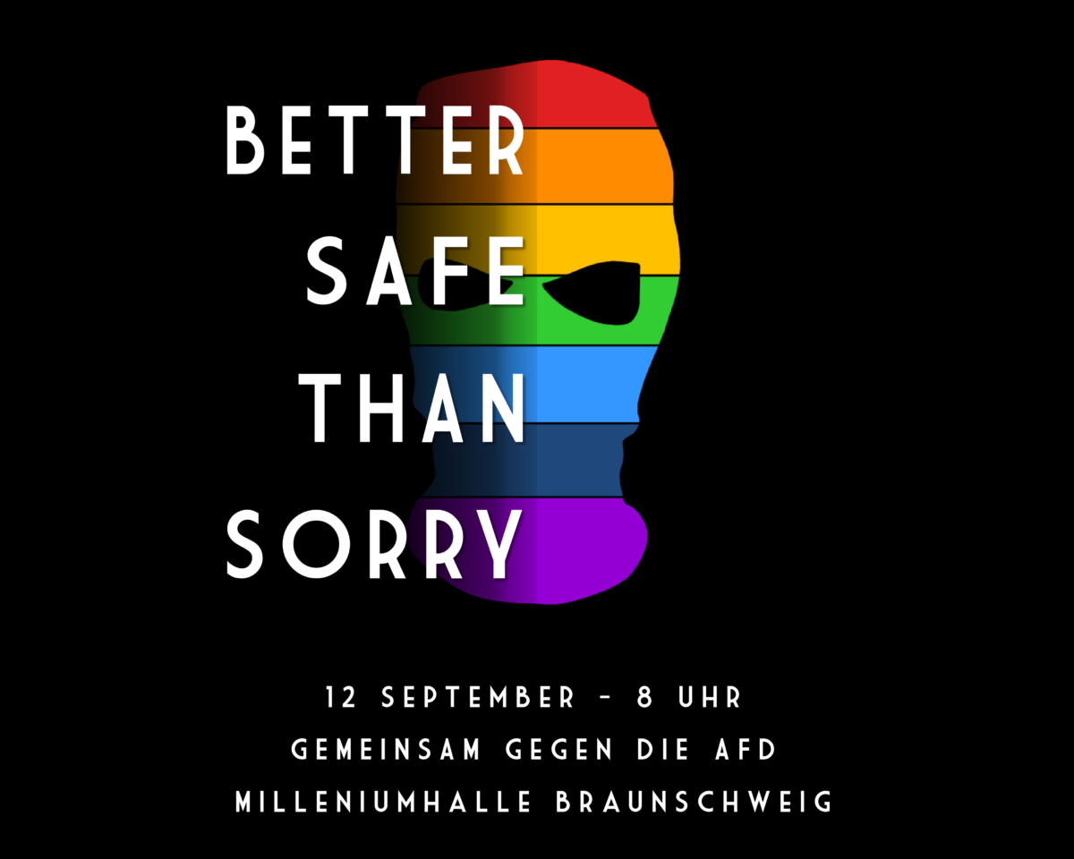 Gegen den Landesparteitag der AfD in Braunschweig am 12. September 2020!